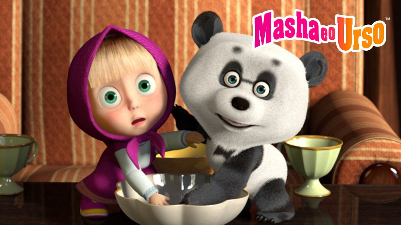 Masha e o Urso 👱‍♀️🐻 🥄 Uma Colher para Dois 🍰😊 Coleção de desenhos animados