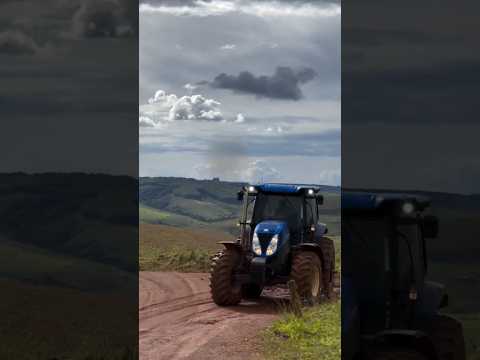 NEW HOLLAND T7  NO DIRETAO  !! #trator #newhollandbrasil #newholland #newhollandagriculture #shorts