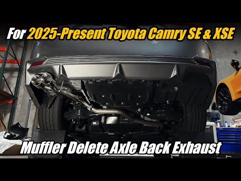 EOS Exhaust For 2025-Present Toyota Camry SE & XSE Muffler Delete Single Exit Axle Back Exhaust