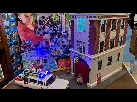 PlayMobil ￼Ghostbusters Fire House play set Unboxing!! ￼