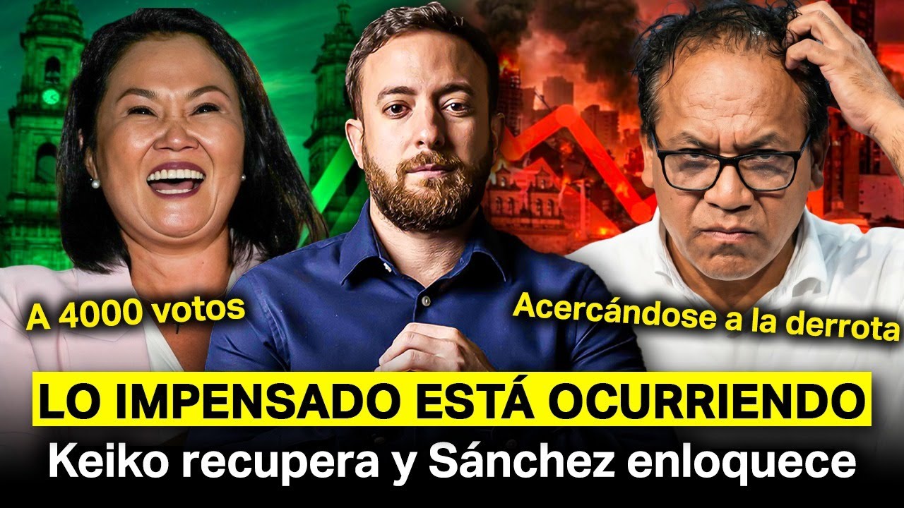 🚨 LO ANTICIPAMOS: Keiko Fujimori a nada de SOBREPASAR a Sánchez | Agustín Laje