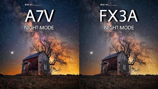 Sony A7V VS Sony FX3A | NIGHT MODE | Camera Test 