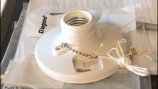 How to install and wire lampholder light fixture
