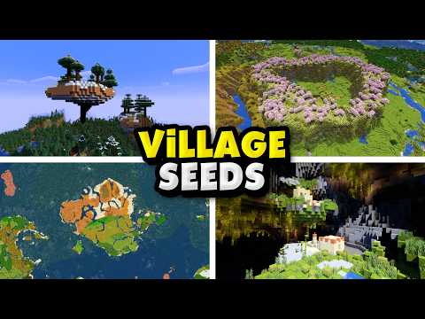 Top 25 Best Minecraft VILLAGE SEEDS! (1.21+)