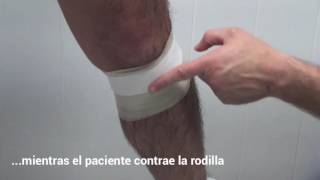 Vendaje para proteger el tendón rotuliano