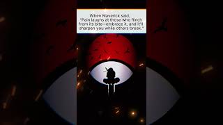 Maverick’s Harsh Truth: Embrace the Pain #motivation #anime #naruto #peace#shorts