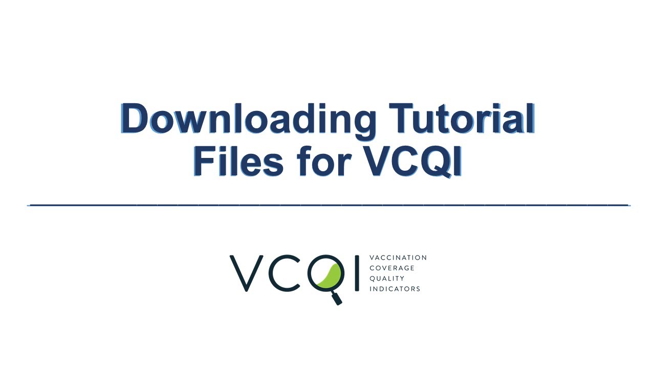 Download tutorial files for VCQI