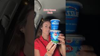 Dairy Queen Hack ❤️🩵🍦 This is the best way to eat your blizzard #blizzard #dairyqueen #icecream