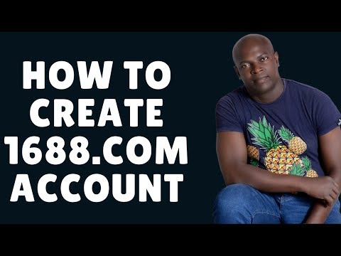 Part of a video titled how to create 1688 com account - YouTube