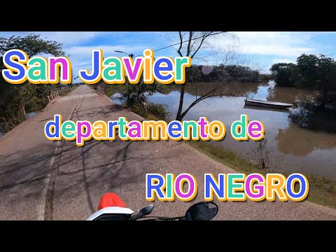 llego a San Javier departamento de Rio Negro viajando en moto por Uruguay