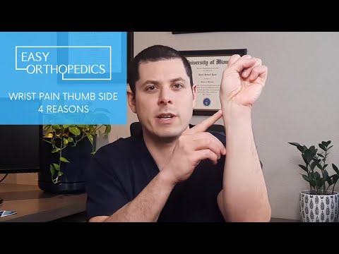 Wrist pain thumb side, 4 reasons