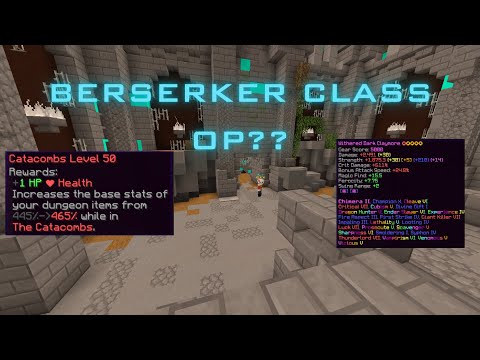 Unbelievable! True Berserker Class in Skyblock
