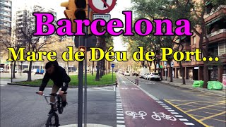 [4K] [SPAIN-BARCELONA] Walking along Mare de Déu de Port street...11/MAR/2021 05:30 pm