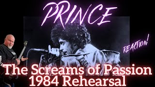 PRINCE - The Screams of Passion 1984 Rehearsal Reaction!