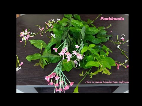 How to make Combretum Indicum using crepe paper (Ezhinam mulla) #handmade #flowers #flowermaking