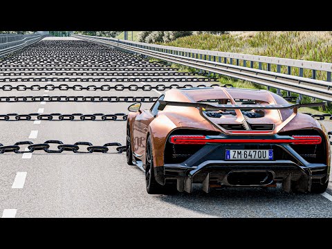 Cars vs Numerous Chains #3 – BeamNG.Drive
