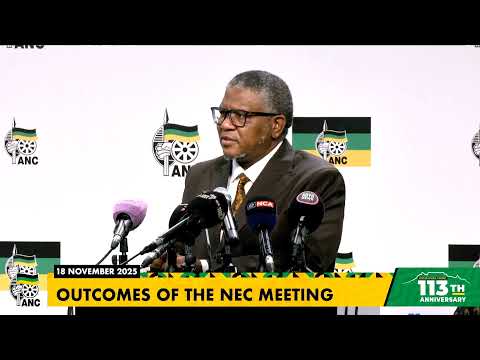 [LIVE NOW] Media briefing on the outcomes ANC NEC Meeting