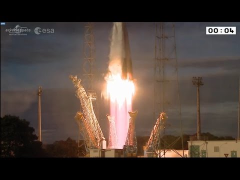 Soyuz ST-A lifts off from French Guiana with Europe's Sentinel-1B Satellite