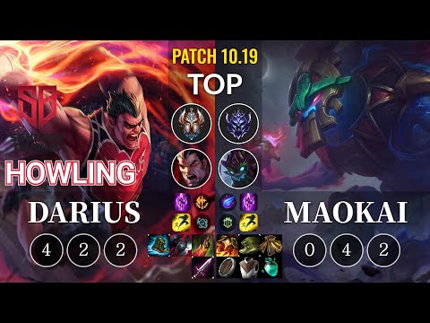 SB Howling Darius vs Maokai Top - KR Patch 10.19