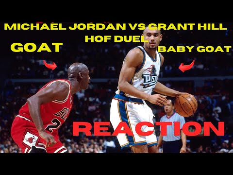 Michael Jordan vs Grant Hill HOF DUEL Highlights (1997) - 45pts Combine! Battle in Palace! REACTION