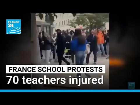 'I could feel the petrol dripping': The violent attacks that have marred France school protests