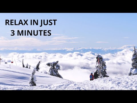 Relaxing sleep music with very nice snow & ice. // Nature with music for sleep, meditation music....