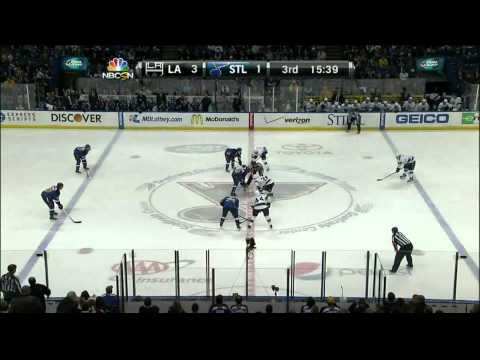 Trevor Lewis wrap around SHG 3-1 LA Kings vs St. Louis Blues 1/16/14 NHL Hockey