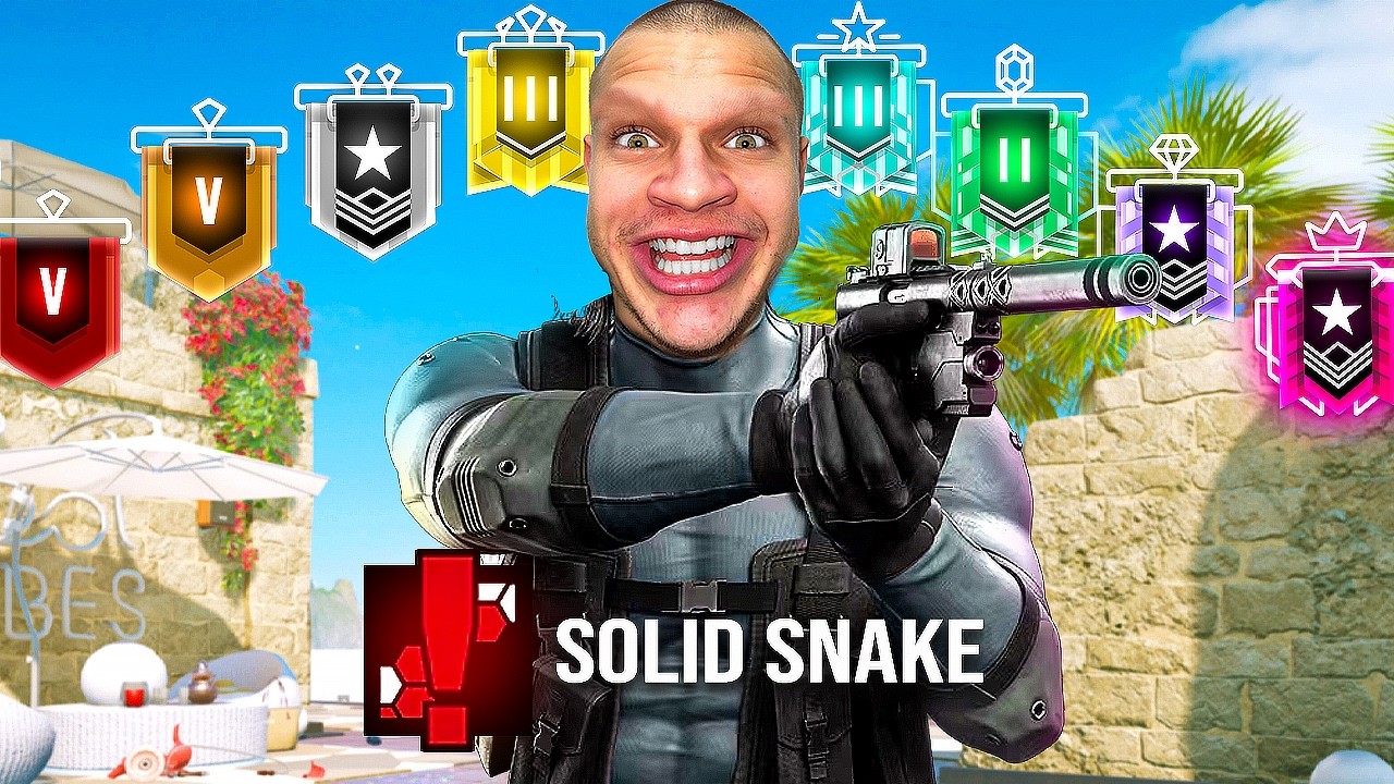 Solid Snake Vs EVERY Rank in Rainbow Six Siege