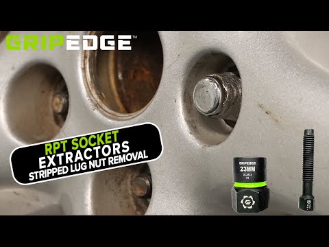 How to Remove a Rounded LUG NUT with a Gripedge RPT socket extractor!