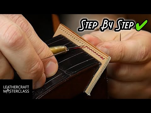 Back Stitching Leather Tutorial (In Depth): Leathercraft Masterclass