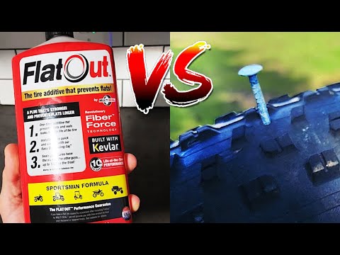 Does it Work? Sharp Nails vs FlatOut Tire Sealant.
