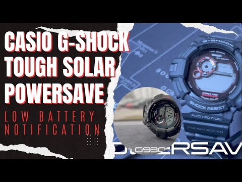 CASIO G-SHOCK TOUGH SOLAR| Powersave, LOW battery Notification, MUDMAN G9300-1, Rangeman GW9400-1