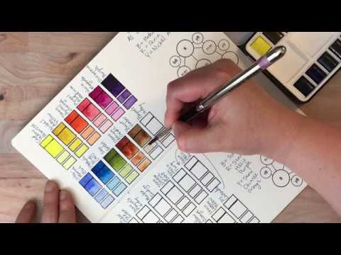 Swatching Travel Watercolor Palettes #3: Qor Watercolor Pan Set