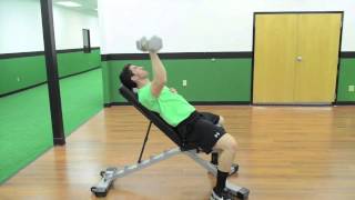 186. Single Arm Dumbbell Incline Bench Press