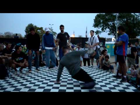 B-boys at Svi kao 1 festival, Sk8 Park, Belgrade, August the 31, 2012.