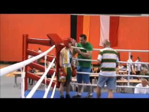 Konrad Trojok (Góral Żywiec)  -  Jostin Kuzniezow (TV Alzey  GER)