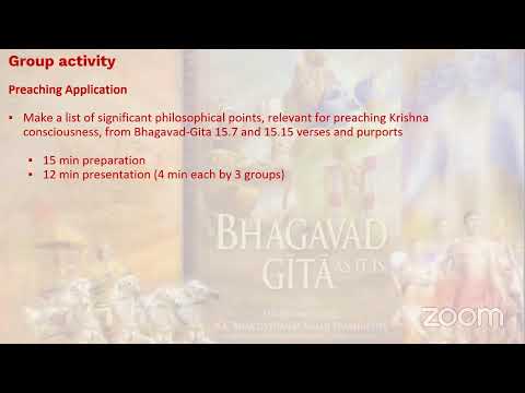 Bhakti Shastri Bhagavad Gita Chapter 15 Monday Batch