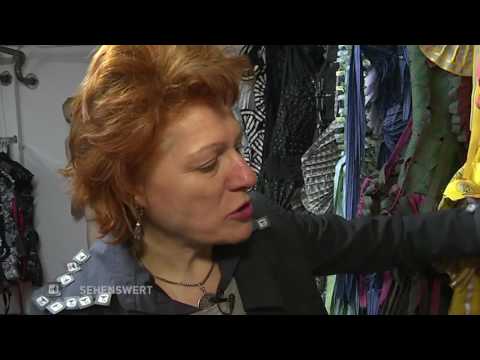 Kleider aus Etiketten - Patchworkkunst von Pia Fischer (Sehenswert!, Teil 2)