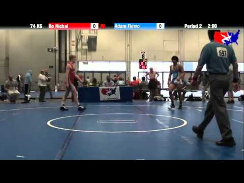 Bo Nickal vs. Adam Fierro at 2013 Junior Nationals - FILA - GR