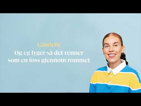 Gabrielle - Og eg lyger så det renner som en foss gjennom rommet (Official Lyrics)