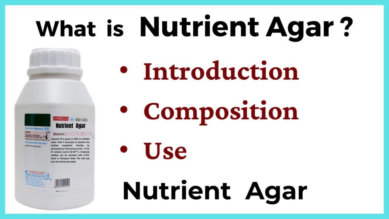 What type of medium is nutrient agar?