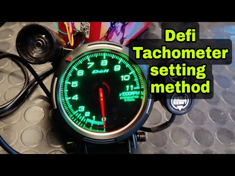 Defi Tachometer settings method Malayalam 7 colour change | carbon customz Kerala