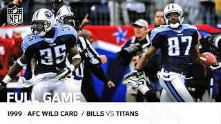 "Music City Miracle" 1999 AFC Wild Card Playoffs | Bills vs. Titans | NFL Full Game