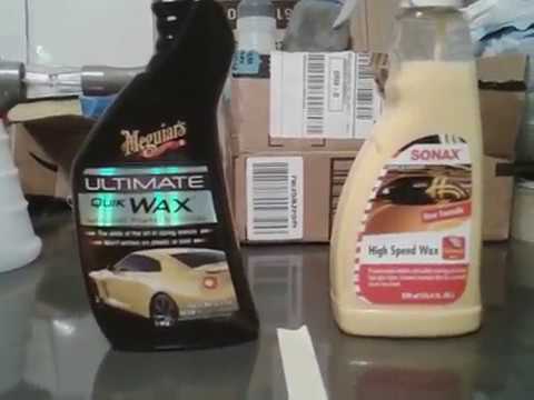 Meguiar's ultimate quik wax vs sonax high speed wax