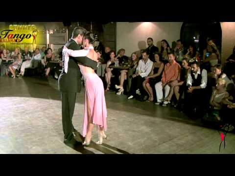 Gaspar Godoy  and  Carla Mazzollini  are  dancing  to  a  tango  by  Osvaldo Fresedo  at  Kalamata International Festival  in  2014