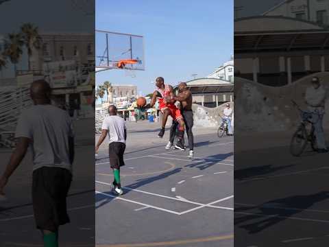 Michael Jordan and Bugs DESTROYING Hoopers 2v2 Park Takeover IRL