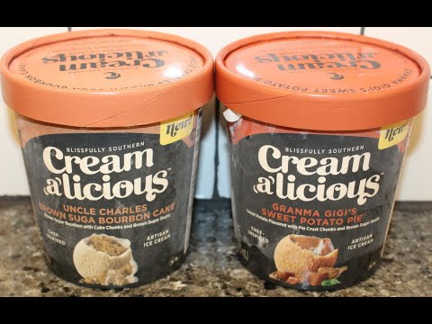 Creamalicious Ice Cream: Uncle Charles Brown Suga Bourbon Cake & Granma Gigi’s Sweet Potato Pie