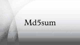 Md5sum