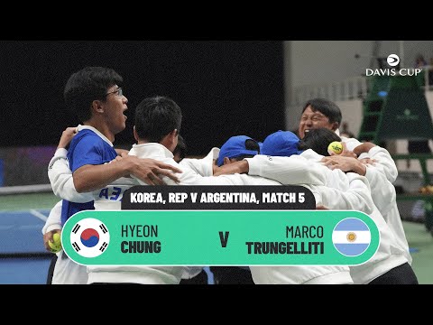 SCENES IN KOREA! Hyeon Chung v Marco Trungelliti | Korea, Rep v Argentina 2026 Davis Cup Highlights