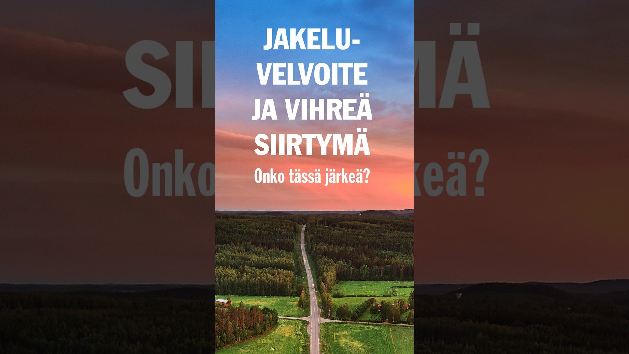 Jakeluvelvoite ja vihreä siirtymä